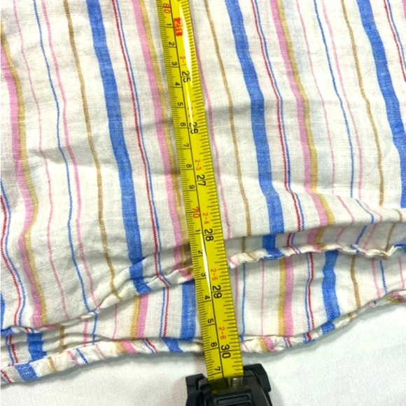 GAP- Woman's, Medium Boyfriend Stripe Popover Linen Tunic - Picture 7 of 8